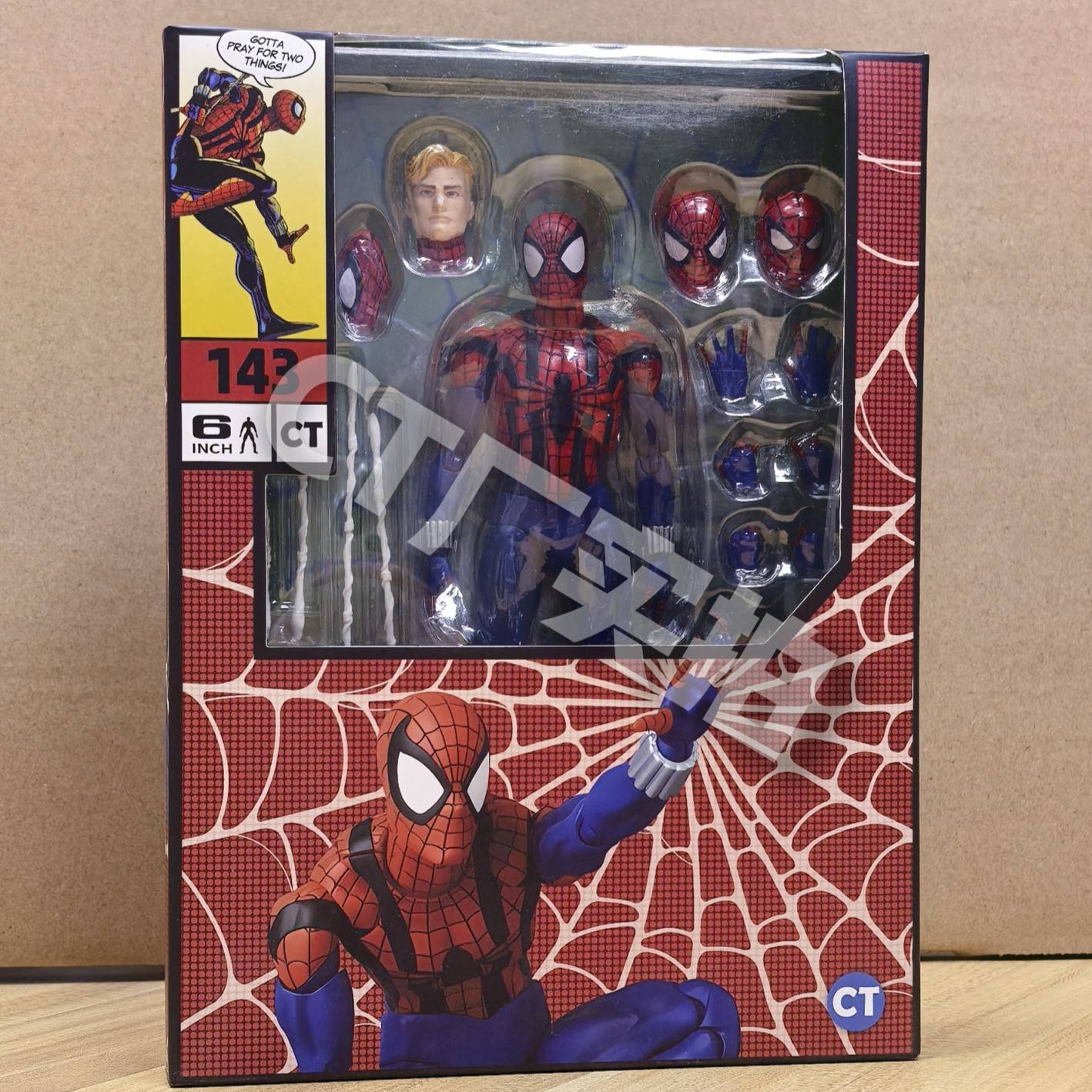 Mess Toys & Ct Toys Full Range Black Suit Neighbor Spiderman Mafex 143 Ben Reilly Comic Ver The Amazing Action Figure Toys Gift