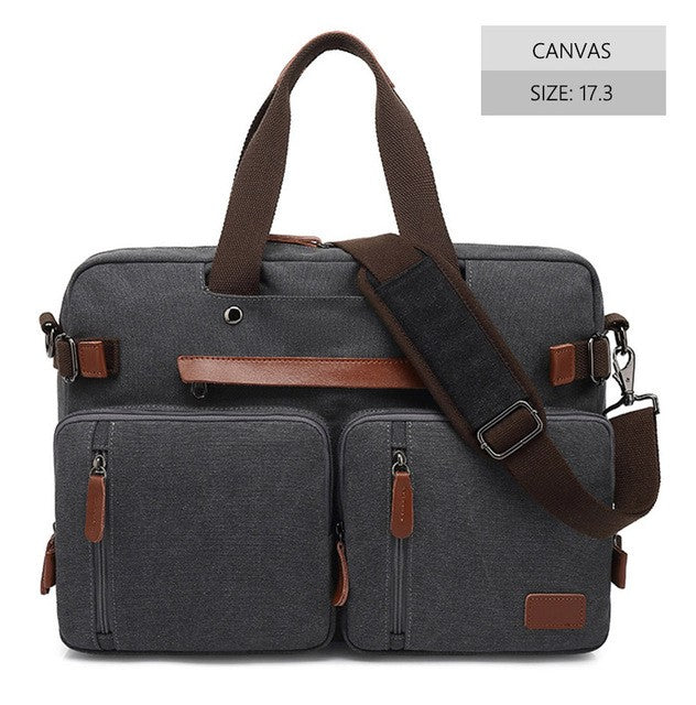 Nova Mochila Conversível Multifuncional 2025 Mochila para Notebook de 15,6/17,3 Polegadas Mochila de Viagem de Negócios Mochila Escolar de Nylon Impermeável