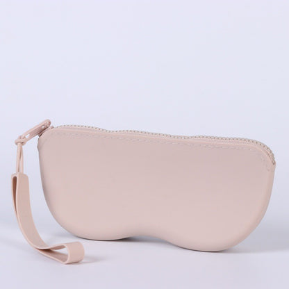 Soft Silicone Zipper Glasses Bag Storage Waterproof Bag Cosmetic Coin Bag for Women Girls Dustproof Glasses Box