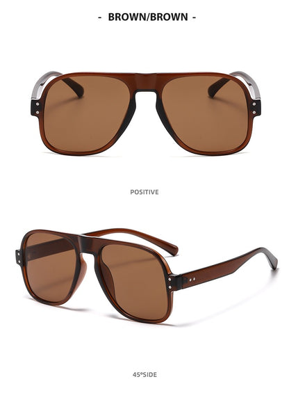 GD Aviator sunglasses with metal hinge Colorful modern street sunglasses Fashion trend eyeglasses frame