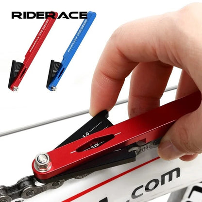 Ferramenta Indicadora de Desgaste de Corrente de Bicicleta RIDERACE Medidor Multifuncional de Corrente de Bicicleta Verificador de Medição Ferramentas de Reparo para MTB e Ciclismo de Estrada