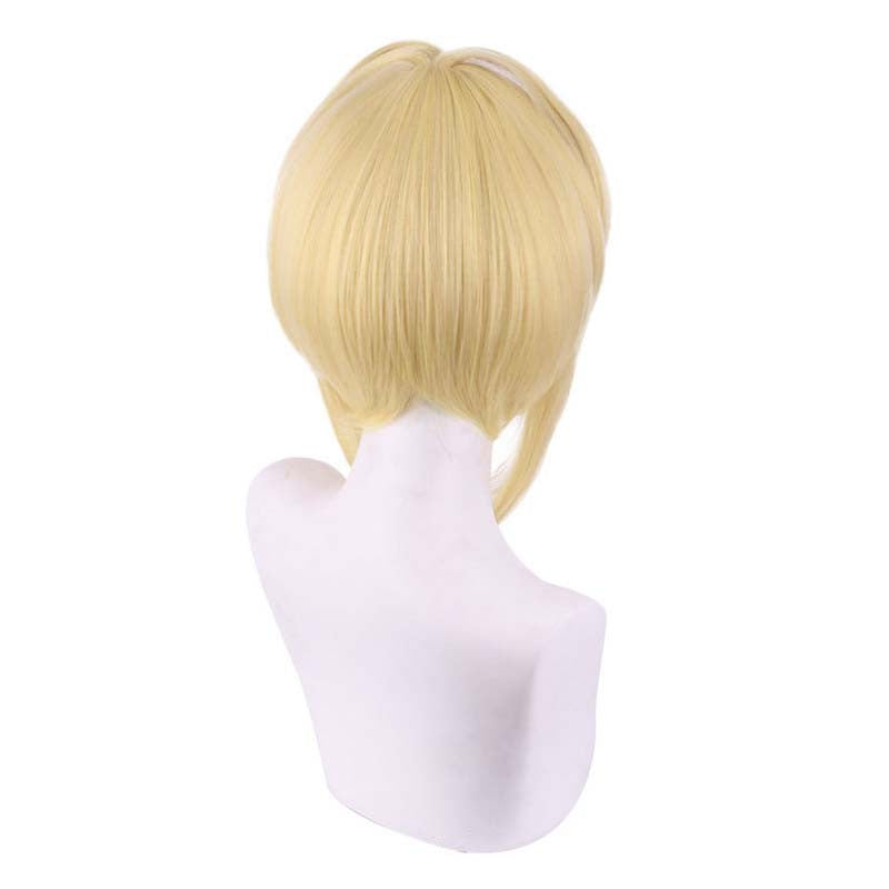 Genshin Impact Aether Lumine Cosplay Wig Pre Styled Role Play Props Heat Resistant Kong Ying Sora Hotaru Cosplay Wig