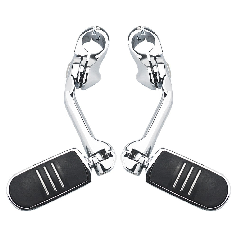 Kit de Suportes de Pedaleiras para Protetor de Motor de Motocicletas 1-1/4" Descanso de Pé para Harley Honda Davidson Road King Sportster Fat Boy Electra Glide