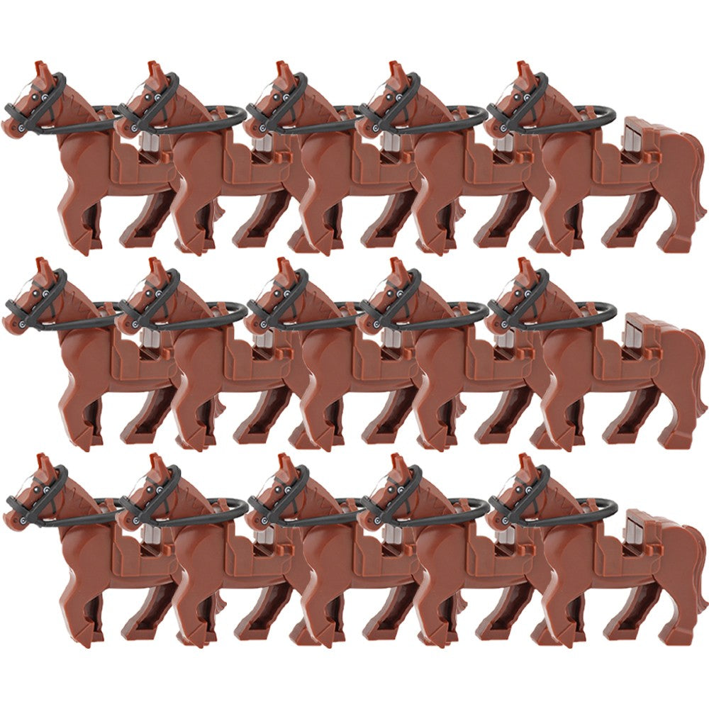 Blocos de Montar Zoológico Medieval Acessórios de Personagens Montarias Animais Cervos Elefantes Camelos Lobos Cavalos de Guerra Tijolos Brinquedos Presentes K080