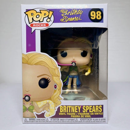 Britney Spears Funko Pop Rocker Singer Boneca Articulada 292 Escultura de Vinil Estrela Bonecas Presentes para Fãs Edição Limitada Modelo Colecionável