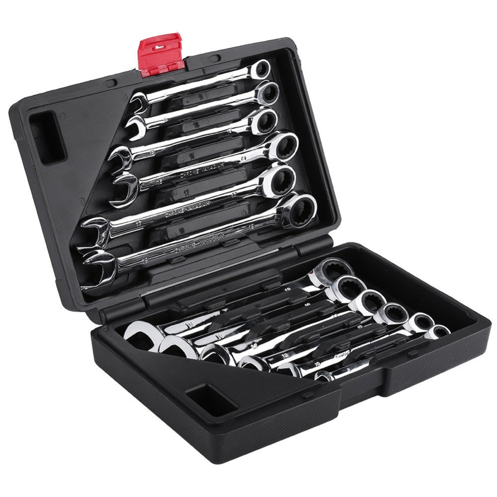 Ratchet Combination Metric Wrench Set Hand Tools Torque Gear Socket Nut Tools A Set of Key