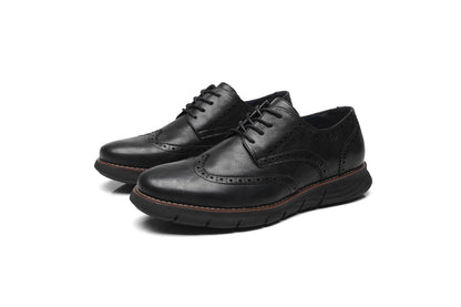 BHKH Male Sneakers Autumn/Winter traf Leather Men Casual Shoes Business Work Office Lace-up Dress shoes For Men Size47
