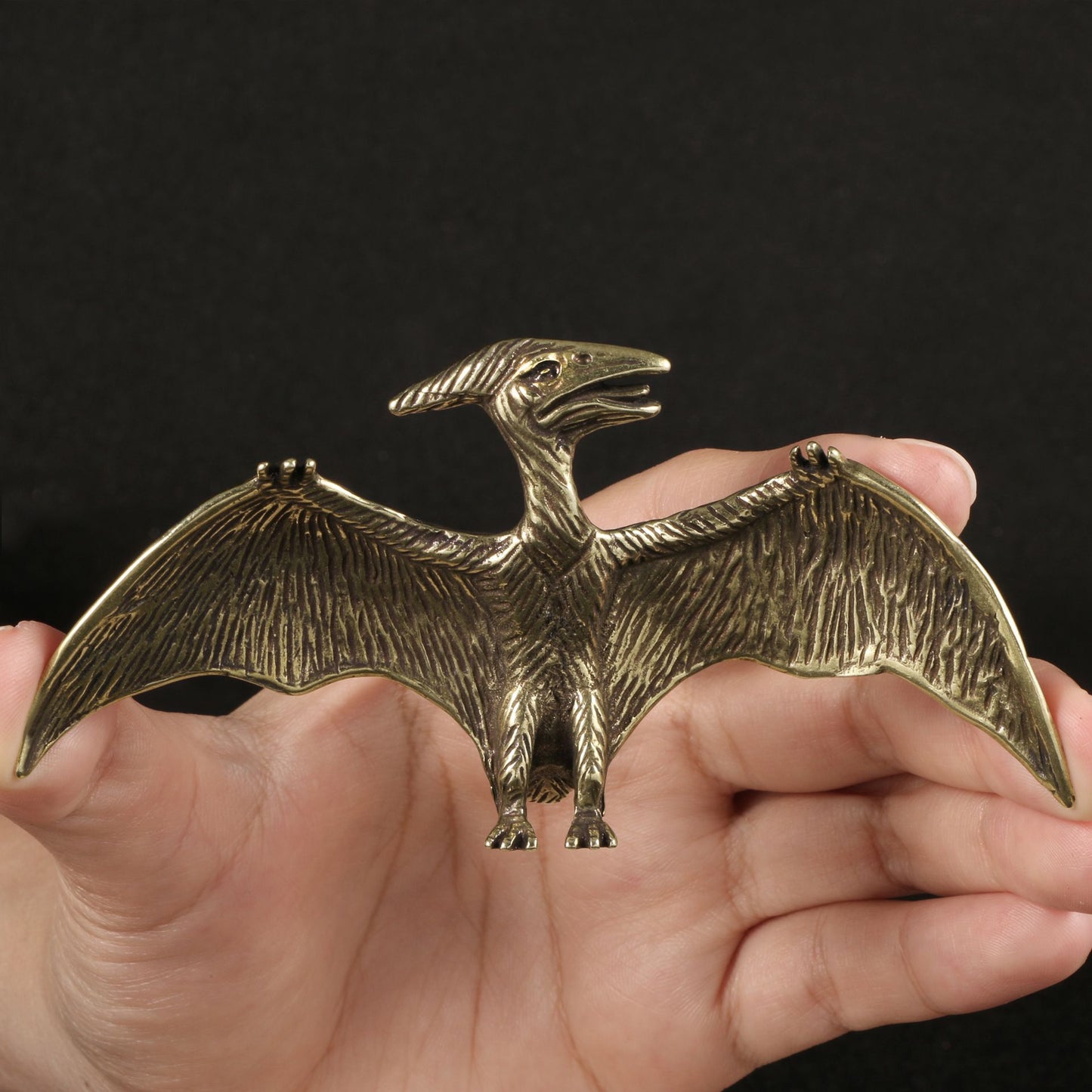 Dinossauro Alossauro Estegossauro Pterossauro Dimetrodon Diplodoco Estátua Decoração de Mesa de Escritório Jurássico Estatueta de Cobre 12 Estilos