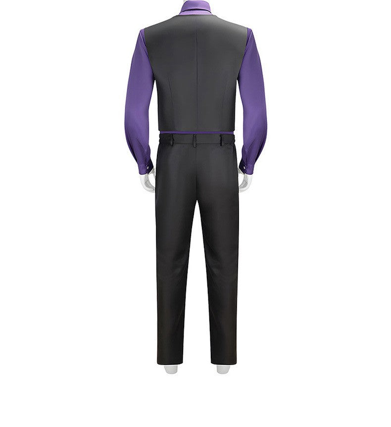 Anime William Afton Cosplay Costume FNaF Purple Guy Costume Five Nights /at Freddy's Doujin Outfit Halloween Party Clothes