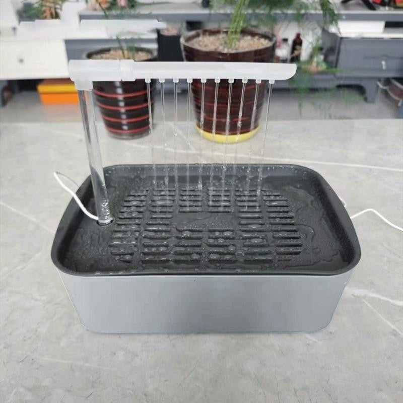 Banhadeira Elétrica para Pássaros 4X7B com Alimentação USB, Bacia de Banho para Papagaios, Para Cuidados de Aves em Casa com Controle Fácil do Fluxo de Água
