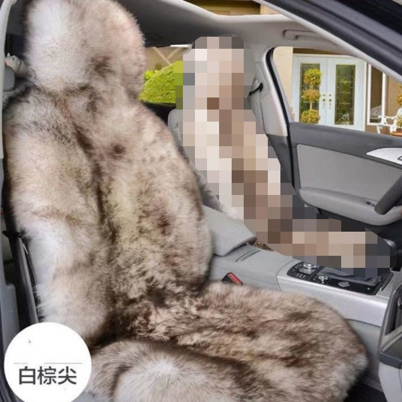 1 Peça Quente Pelúcia Capas de Assento de Carro Universal Longa Lã de Pelo Capa de Assento Dianteiro de Carro Protetor Almofada Tapete para Acessórios de Carro Almofada de Assento de Carro