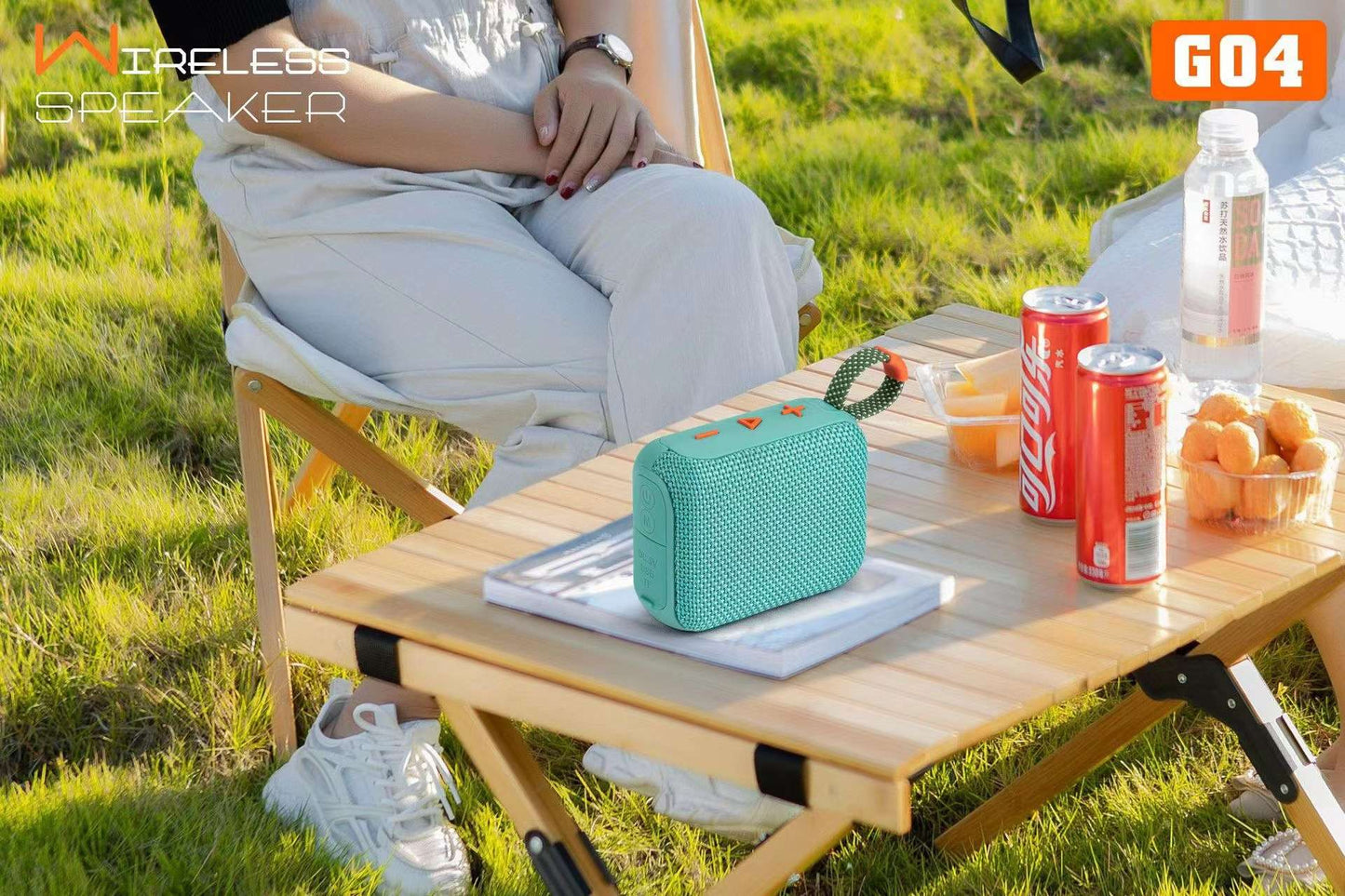 G04 Small Bluetooth Speaker Wireless Portable Mobile Phone Desktop Home Outdoor Convenient Mini Subwoofer Lanyard TF card