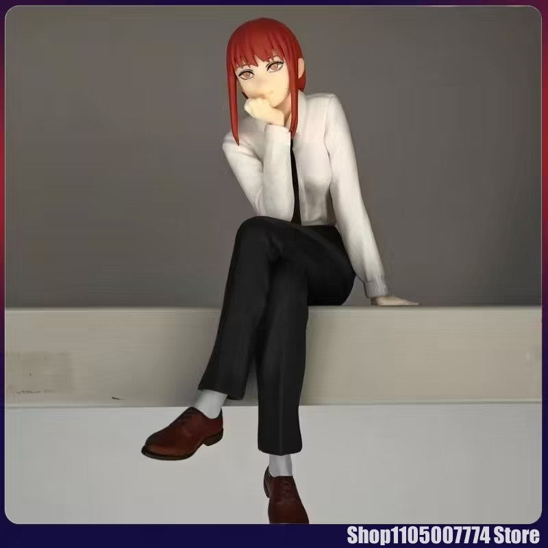 Chainsaw Man Figure Makima Anime 14cm Noodle Stopper Figure Model Brinquedos Para Presentes de Aniversário de Menina Dropshipping