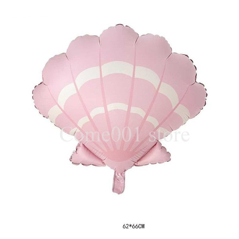 Mermaid Theme Foil Balloons Dolphin Seashell Mermaid Tail Ballons Under The Sea Girl Birthday Party Decor Baby Shower Supplies