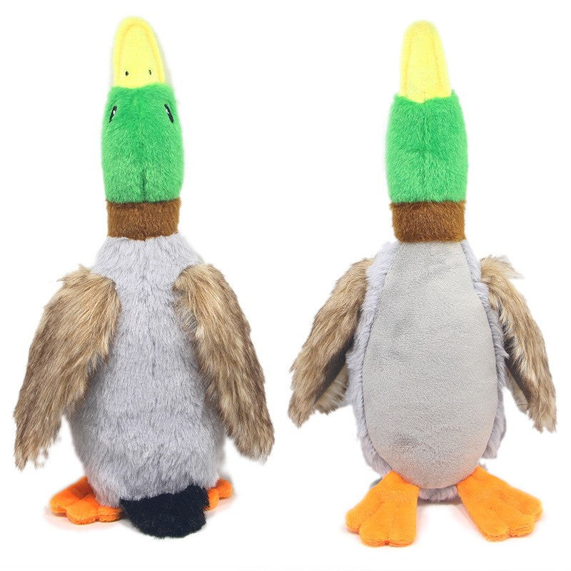 Brinquedo de Pelúcia Fofo de Pato com Som, Bicho de Pelúcia Chiador, Brinquedo para Cão que Limpa os Dentes, Brinquedo de Corda para Roer, Acessórios para Animais de Estimação