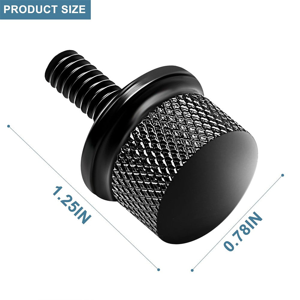 1 peça Acessórios para Motocicleta Parafuso de Assento Traseiro CNC Aba de Parafuso do Para-Lama Preto Para Harley Touring Road King Street Glide Softail Dyna CVO
