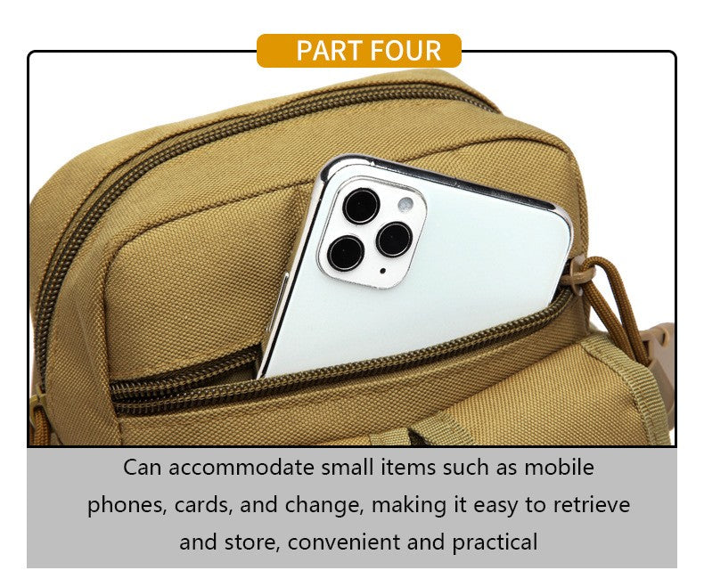 Outdoor Waist Bag Men Tactical Water Bottle Waterproof Bags Camouflage Hunting Hiking Climbing Bag Nylon Mobile Phone Belt Pack