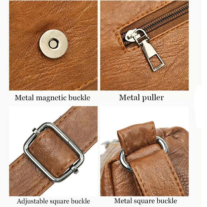 Neutral style rectangular bag for men and women, crossbody bag with large capacity, casual and fashionable single shoulder bag