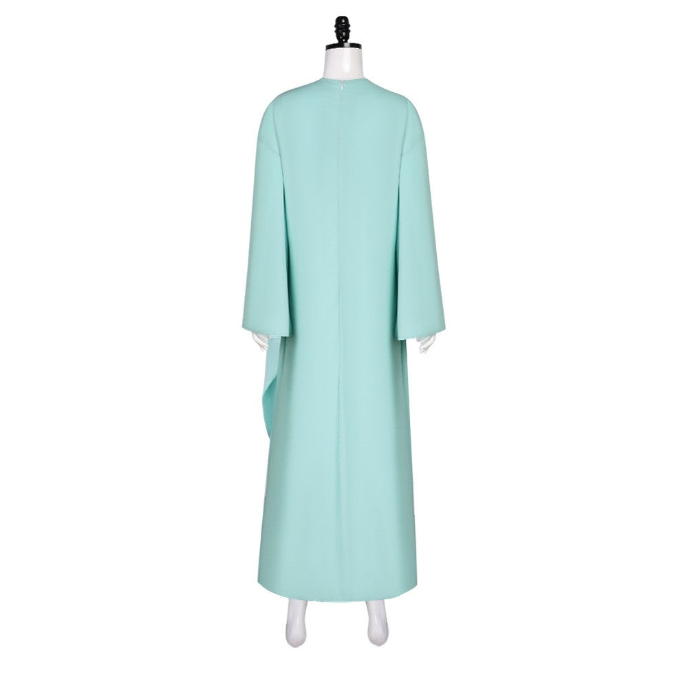 Statue of Liberty Cosplay Adult Lady Liberty Costume Green Women Patriotic Collection Halloween Party Fancy Dress Headwear suit