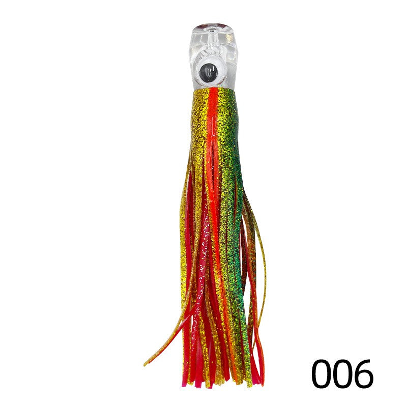 Iscas de saia de trolling de 16cm/25cm para marlin, atum, dourado, pesca em alto mar, polvo macio de acrílico, isca de resina para pesca em alto mar
