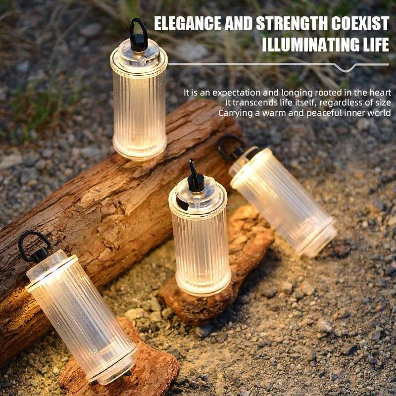 NEW Transparent 38 Explore USB Rechargeable Flashlight Mini LED Camping Lantern with Magnetic Base 3000mAh Battery Outdoor Light