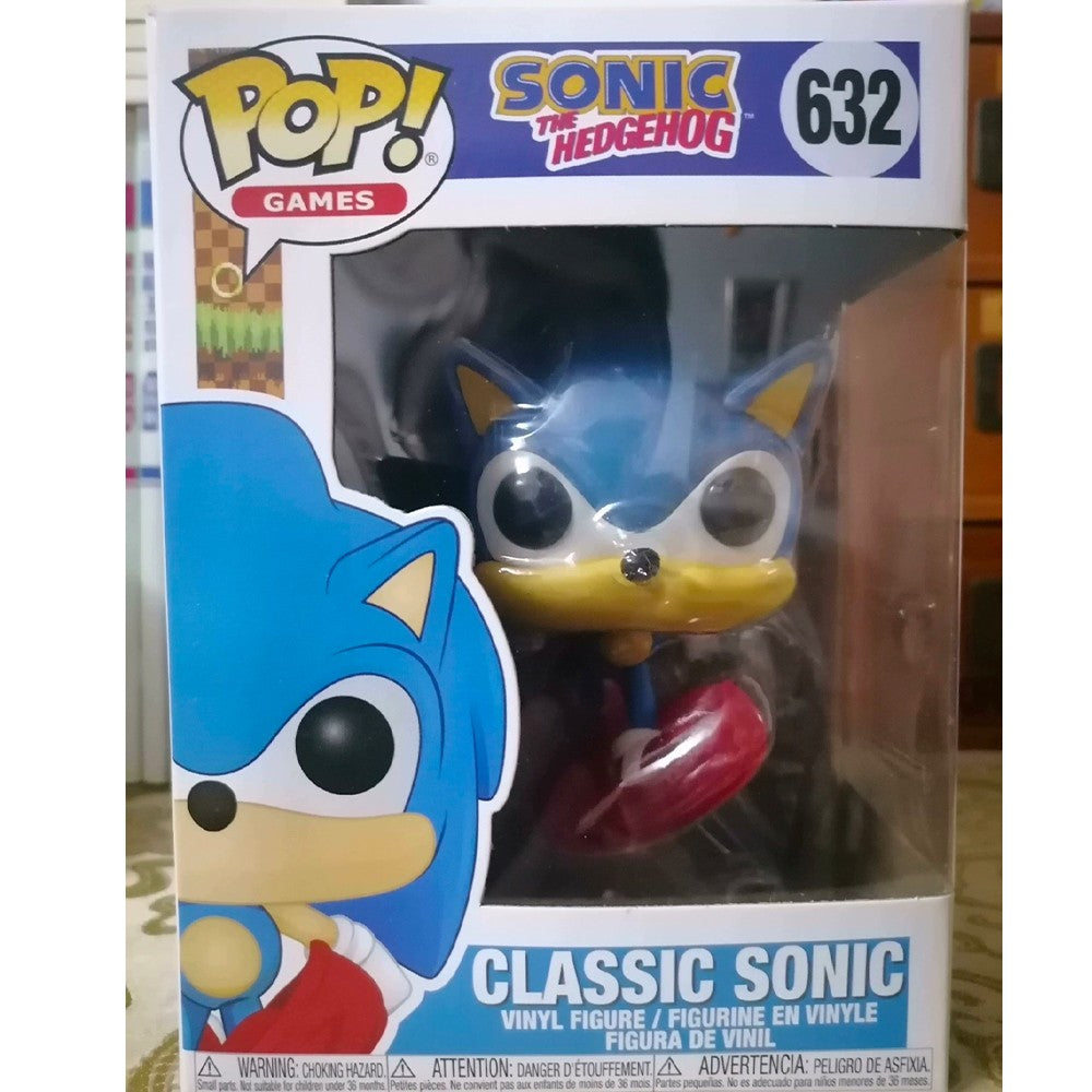 Sonic The Hedgehog Modelo de Brinquedo Funko Pop Silver Action Figure Boneco Metal Sonic Enfeites Werewolf The Hedgehog Decoração de Mesa Presente