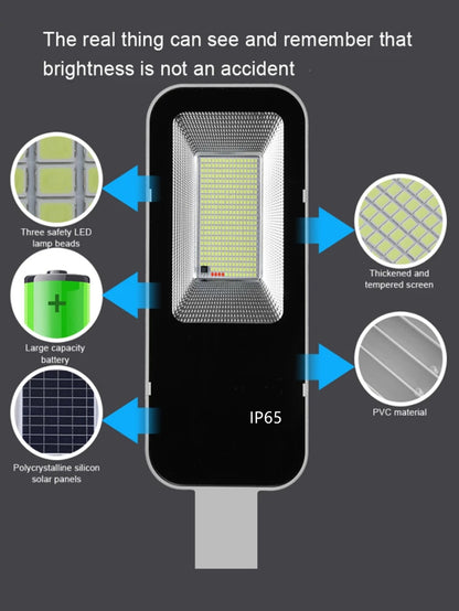 300W/200W/100W high brightness outdoor solar street light 6000mAh waterproof automatic dusk to dawn garage garden street light