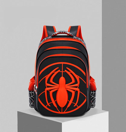 Mochila de Aranha+Estojo para Lápis para Meninos, Mochila Escolar Infantil para Ensino Fundamental, Mochila Cartoon Impermeável para Primária