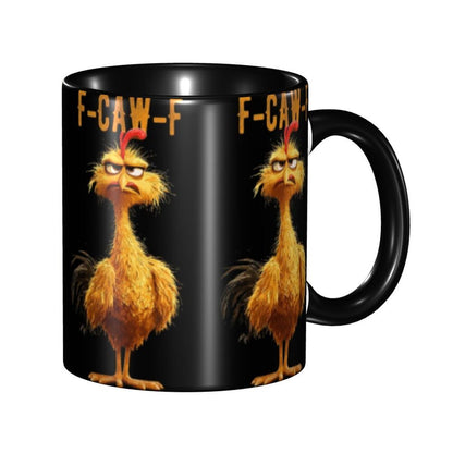 Funny F-Caw-F Chicken FCAWF Mug Fun Tea Cup Gift For Women Men