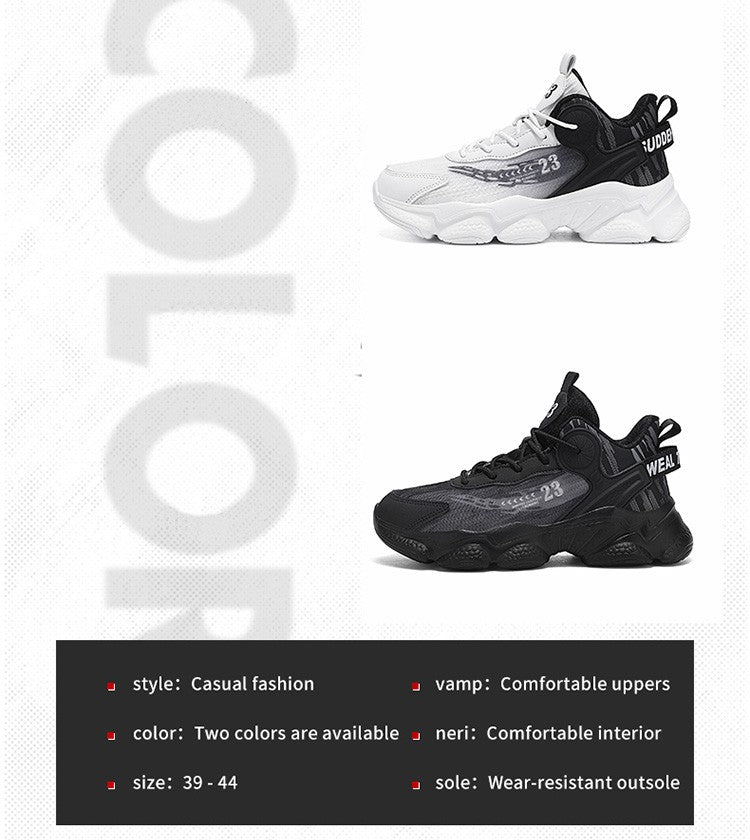 Man Increase the size Casual and fashionable shoes Anti-slip Wear-resistant Trend Sports shoes Lightweight Comfort Running shoes