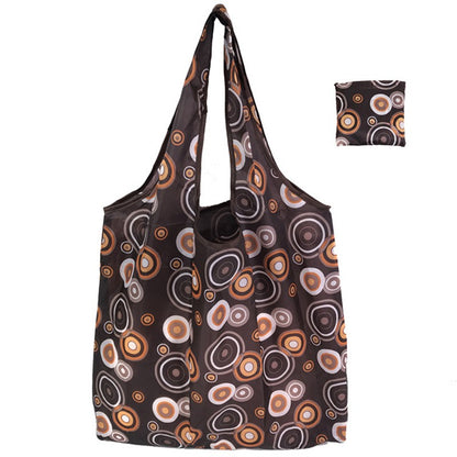 Foldable Floral Printed Casual Tote Female Handbags Single Shoulder Shopping Bags Daily Use Environment Protection Beach Bag