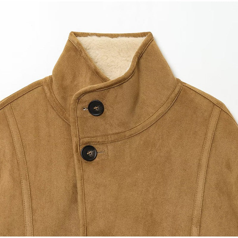 ? Fashion Double Sided Solid Jacket Women Lapel Collar Single Breasted Long Sleeve Coats 2025 Autumn New Lady Utility Outerwear