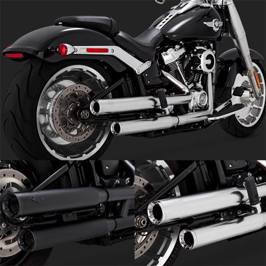 Motorcycle Exhaust System Muffler Pipe For Harley Softail Fat Boy Low Rider S ST