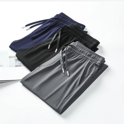 Thin Straight Stretch Casual Man Trousers M-4XL Spring and Autumn New Men's Pants Loose Pants Haren Pants Japanese Casual Pants
