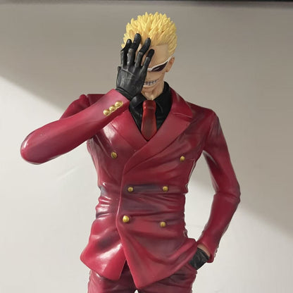 Estátua Anime Donquixote Doflamingo Terno Coringa One Piece Decoração de Mesa de Guerreiro GK Presente para Meninos Colecionadores
