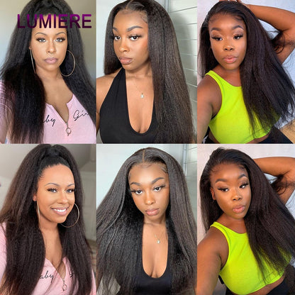 Pacotes de Cabelo Humano Liso Kinky Yaki 100% Cabelo Humano Virgem Puro Brasileiro Extensões de Cabelo em Promoção/Liquidação