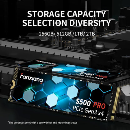 Fanxiang S500 Pro M.2 SSD Disco Rígido 1TB 2TB 3500MB/s NVMe M2 SSD 512GB PCIe 3.0 Unidade de Estado Sólido Interna Para Notebook PC de Mesa