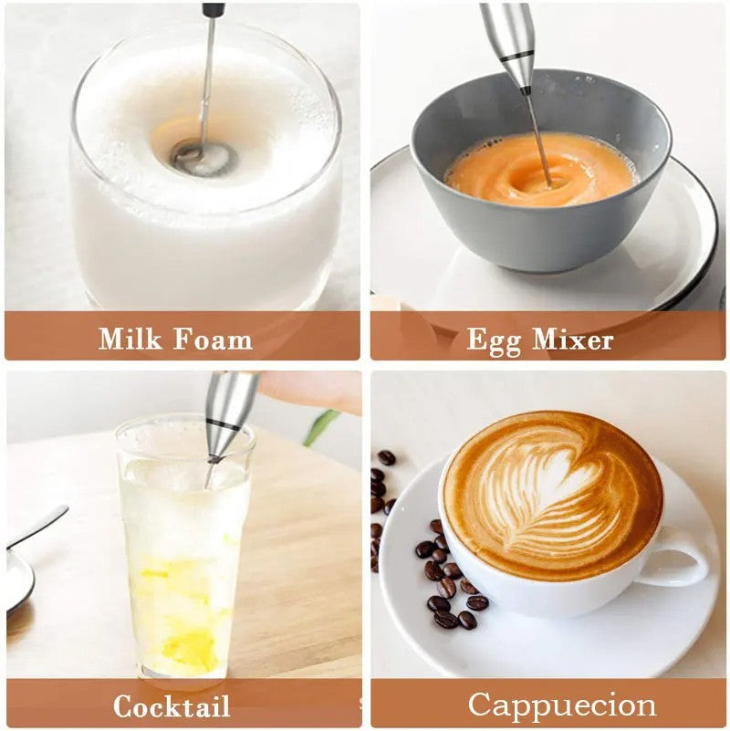 Handheld milk frother, egg beater, electric coffee machine, 3-speed rechargeable jam cake cream machine, kitchen blender
