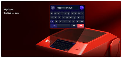 Máquina de Gravação a Laser AlgoLaser PIXI Portátil e Inteligente com Tela Sensível ao Toque de 3,5", Desenho à Mão/Sem Fio/Cartão SD/Gravação Offline