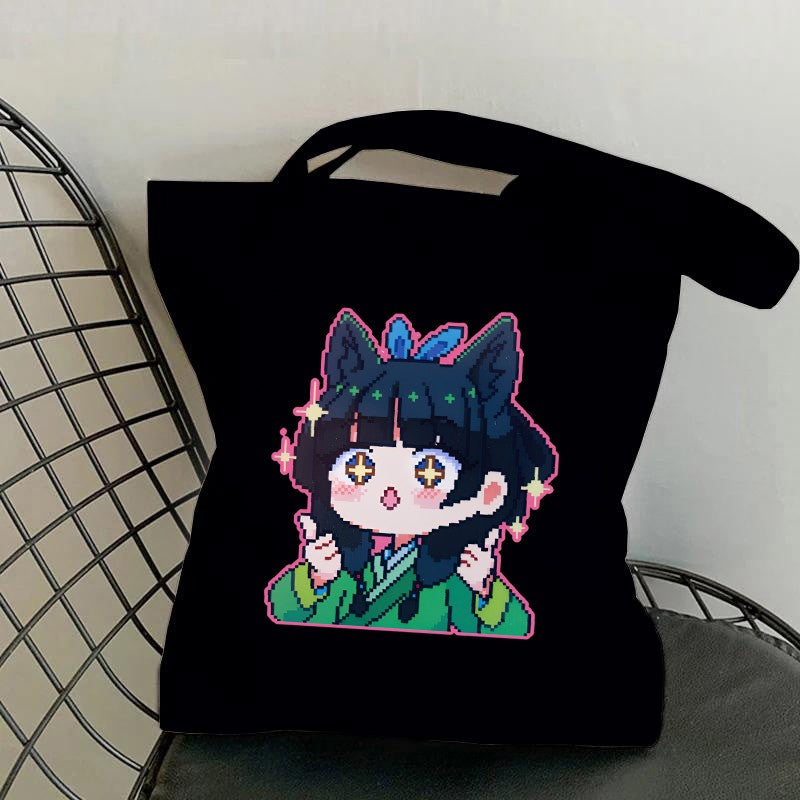 Hot Anime The Apothecary Diaries Printed Canvas Bag Messenger Bag Cute Fun Handbag Women Men Casual Tote Bag Gift