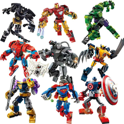 76270 76302 Super-herói Bricks Vingadores Thor Homem de Ferro Thanos Monte um Brinquedo de Boneco de Ação Blocos de Construção Modelo de Enfeite Compatível