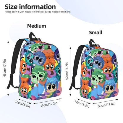 Anime Movie Inside-Out 2 Movie 2024 Backpack for Men Women Teenage Student Work Daypack College Shoulder Bag Sports