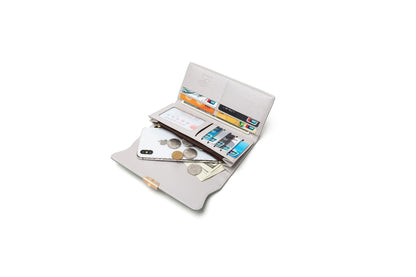 PU Fashion Long Women's Wallet Fashion Buckle New Handbag Large Capacity Fresh Wallet Wallet