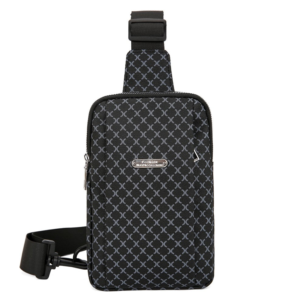 Men's Shoulder Bag, Crossbody Bag, Large-Capacity Casual Lightweight Handbag, Mobile Phone Commuter Backpack