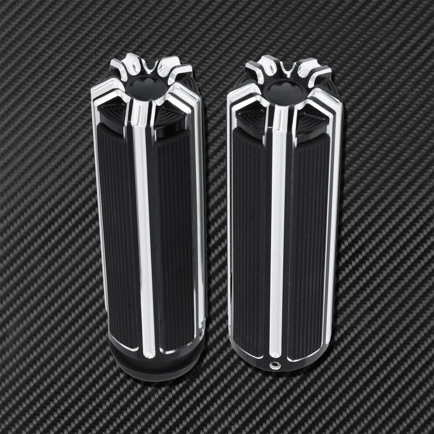 1'' Electronic Hand Grips Motorcycle 25mm Throttle Handle Bar Black/Chrome For Harley Softail FXDLS Breakout Touring FLHR Trike