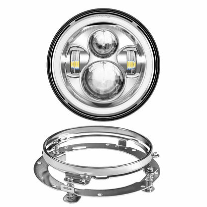 Farol de LED de 7 polegadas + Faróis de Neblina de 4,5 polegadas Suporte de Montagem de 7" Peças para Harley Touring Electra Glide Road King Street Glide