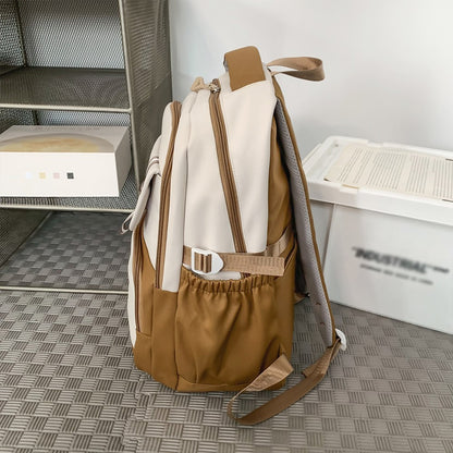 Mochila de Computador Original, Grossa e de Grande Capacidade, Estilo Universitário, Adequada para Estudantes Universitários em Deslocamento, Mochila Portátil para Atividades ao Ar Livre