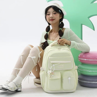 Conjunto de 4 peças de mochilas Oxford para estudantes de ensino médio de grande capacidade, mochilas escolares para adolescentes do ensino médio