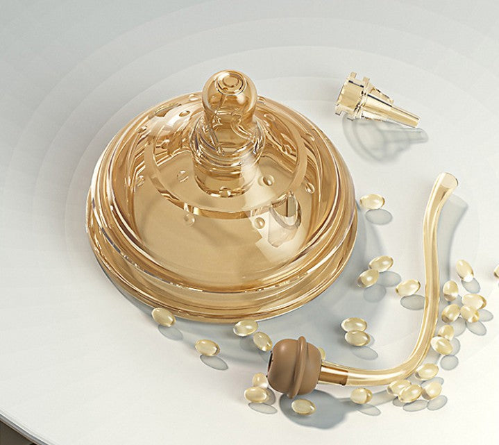 Full silicone milk bottle with wide caliber for newborn babies, anti bloating, anti choking, and anti drop soft 150ML 250ML