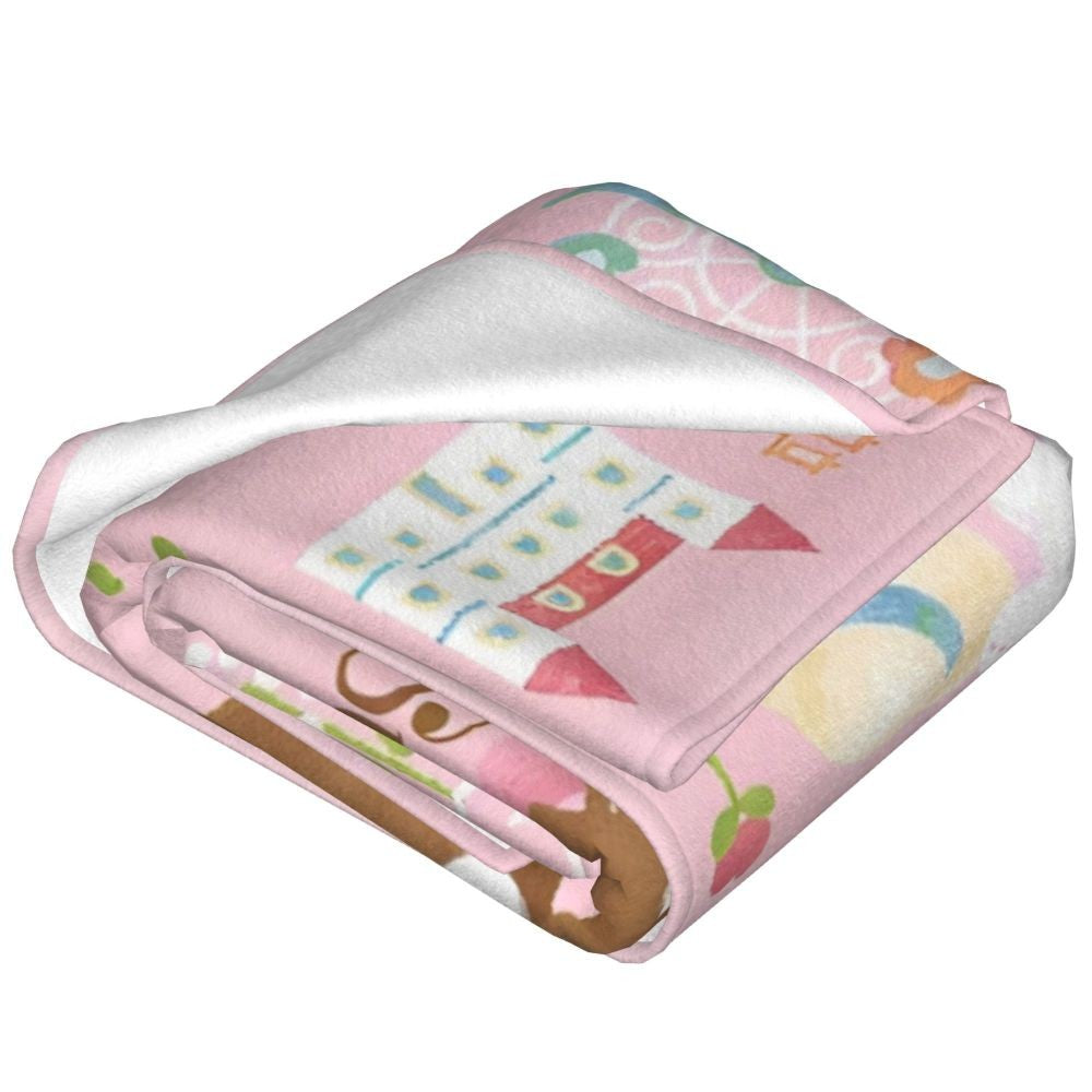 Sugarbunnies Sugar Rabbit Knitted Blanket Fleece Super Soft Throw Blankets for Outdoor Travel Bedroom Quilt